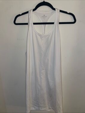 Athleta White Racerback Performance Tank
